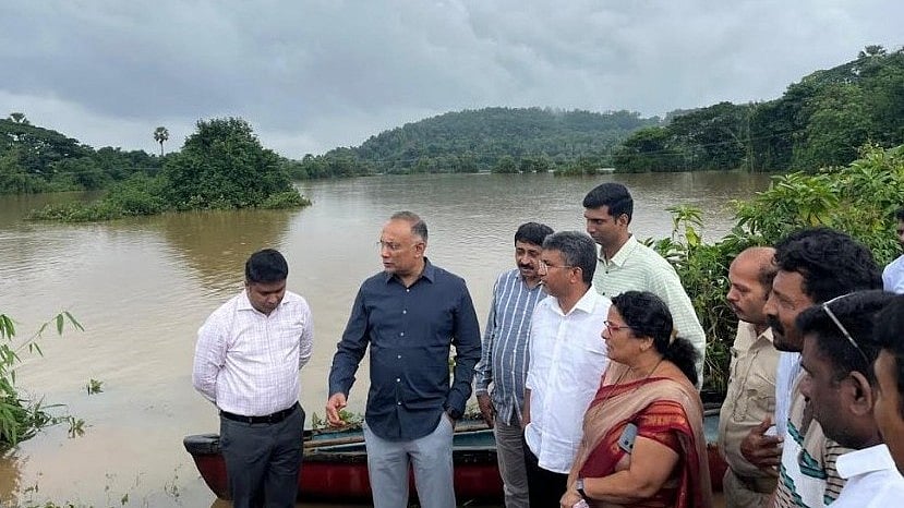 <div class="paragraphs"><p>Dakshina Kannada district in-charge minister Dinesh Gundu Rao inspected rain-affected regions in Adyapady, Kettikal among others, in the district on Friday (August 1, 2024). </p></div>
